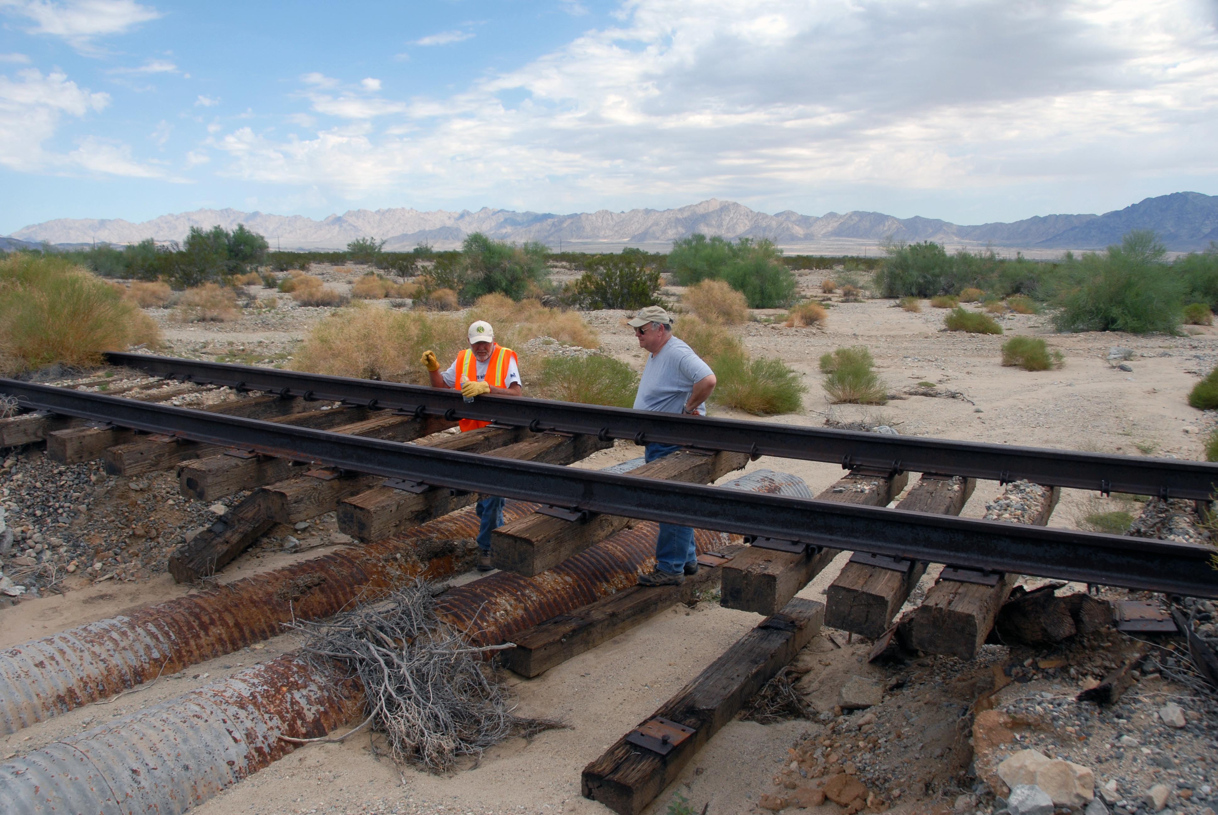 Wayne Inspects Flood Damage on Eagle Mtn RR